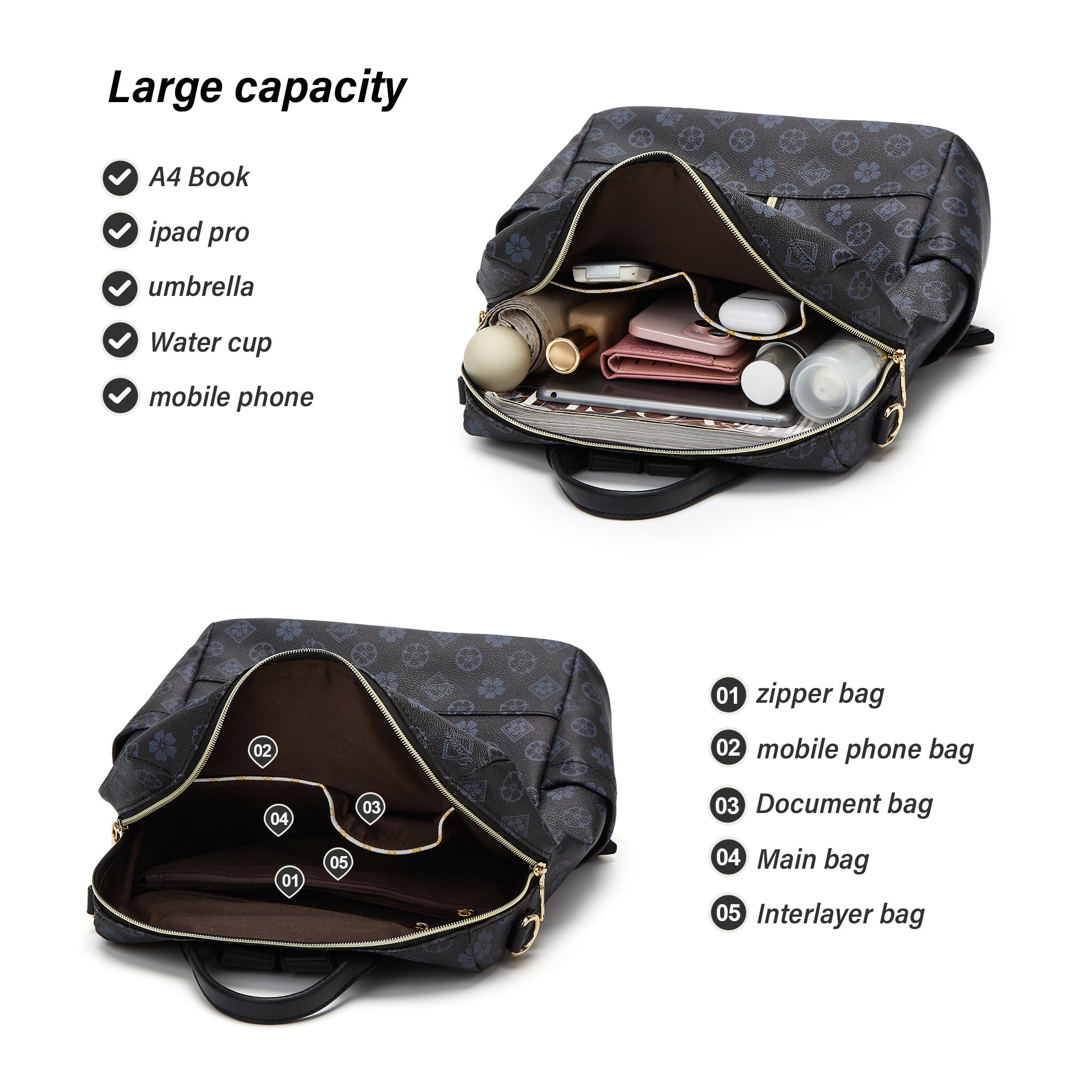 Backpack Purse for Women Teacher Bag Women Backpacks Leather Travel Backpack Fashion