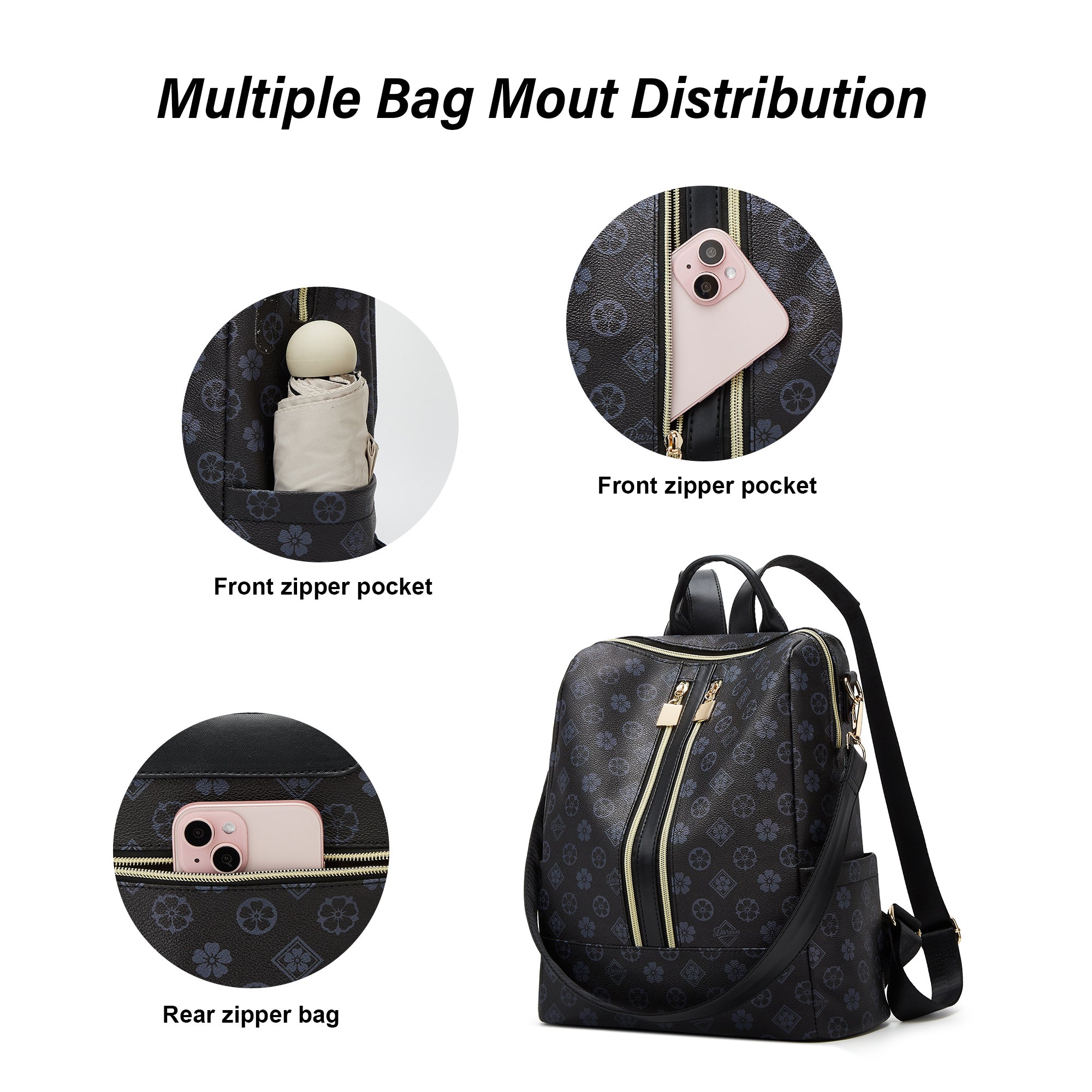 Backpack Purse for Women Teacher Bag Women Backpacks Leather Travel Backpack Fashion