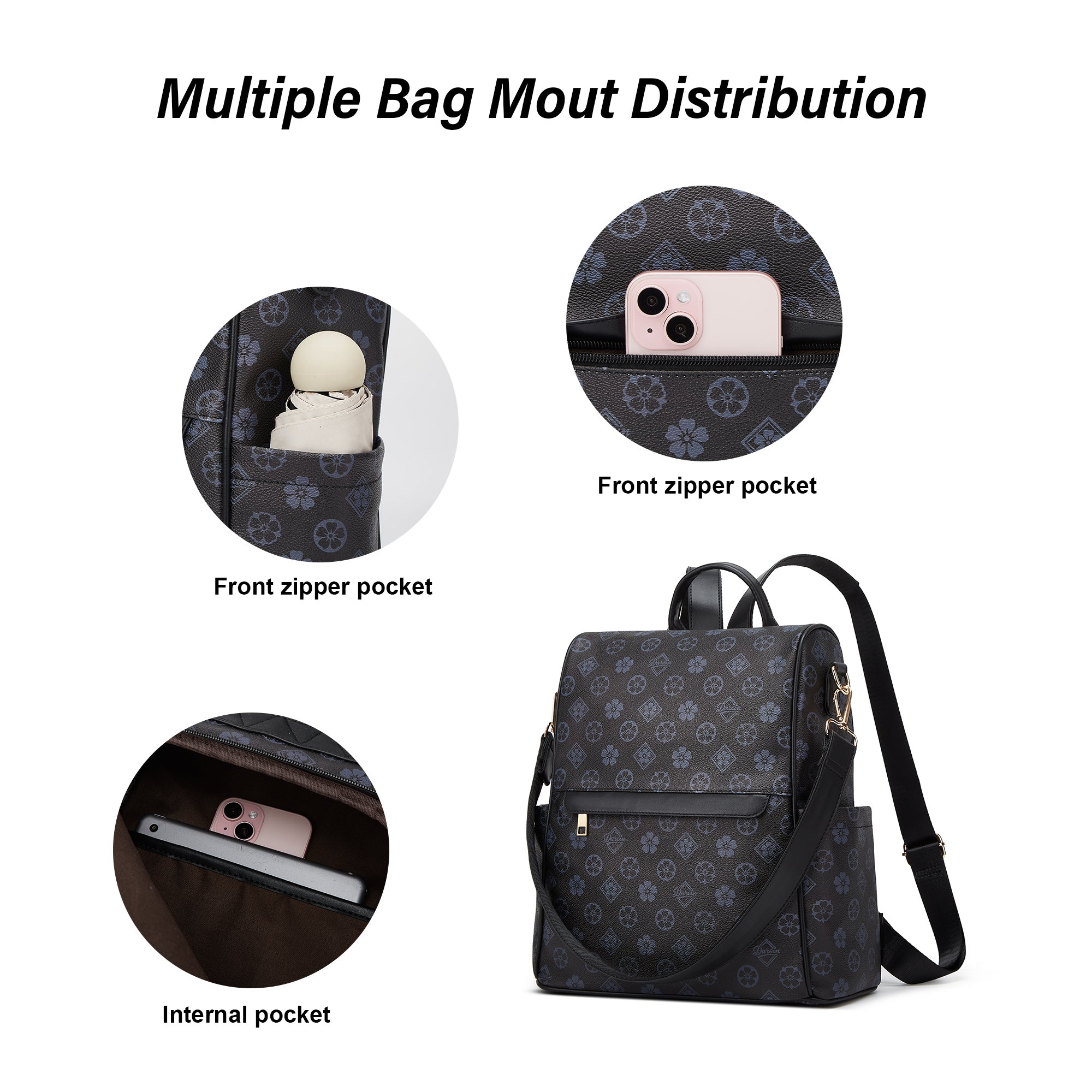 Backpack Purse for Women Teacher Bag Women Backpacks Leather Travel Backpack Fashion