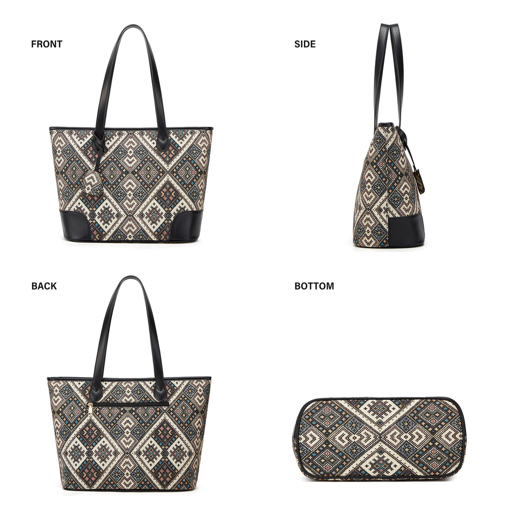 Tote Bags for Women Leather Tote Purse Crossbody Bags with Pockets Top Handle Shoulder Handbags Satchel Bags for Travel Work